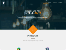 Tablet Screenshot of intelliants.com